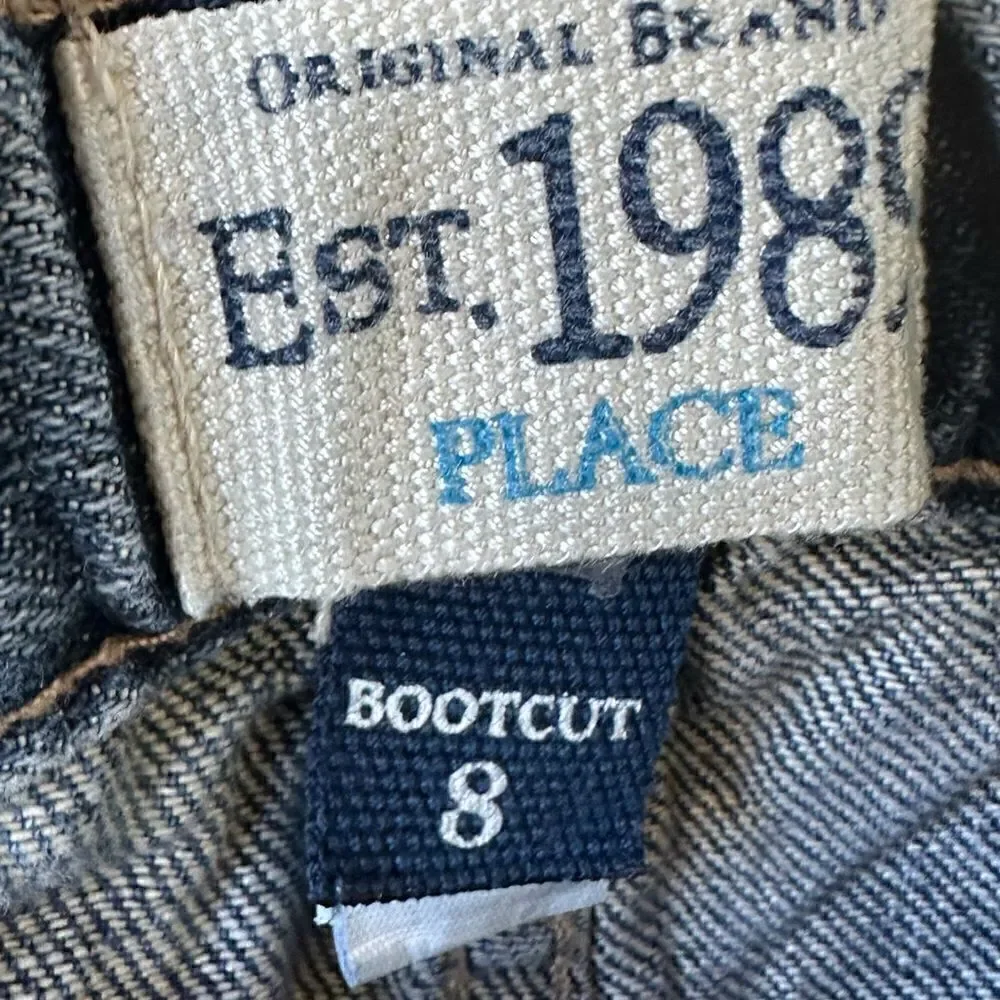 Original Brand EST. 1989 Place Big Kids Bootcut Jeans Blue Size 8